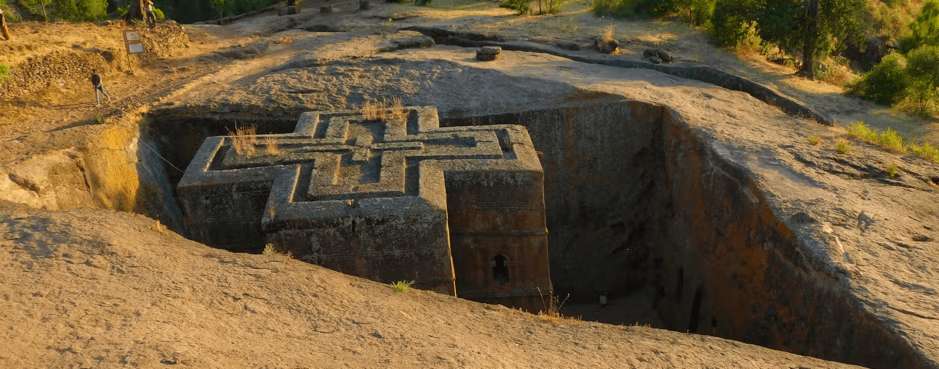 Bete Giyorgis, cut down into the rock at Lalibela